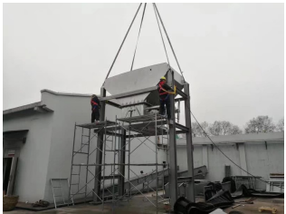 南京現(xiàn)場(chǎng) 皮帶機(jī)即將安裝完成?。?！